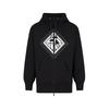 FW22 Iconic Logo Print Zip Long Sleeve Sweatshirt Men Sweatshirt Black 6L1B7Q1-JZ9Z1-0999