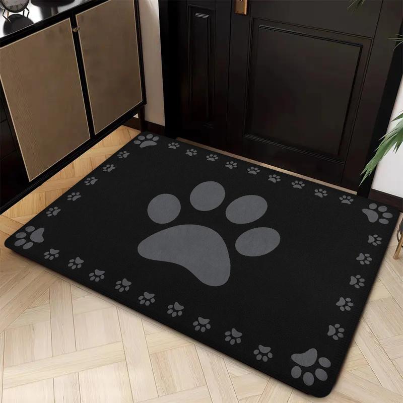 1pc of Comfortable And Soft Non-Slip Entrance Mat, Suitable for Home Use And Machine Washable Low-Pile Carpet! This 2D Printed Mat Is Adorned with Gra