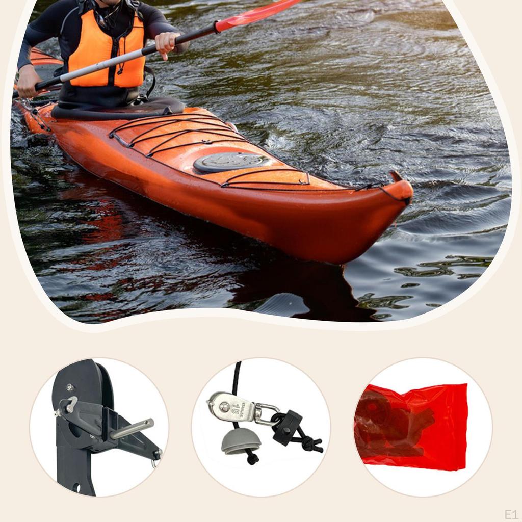 Canoe Boat Rudder, Fishing Watercraft Rudder Foot Control Direction Tackle Lightweight Rear Tail for