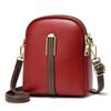 Elegant  Trendy Women’s Leather Mini Crossbody Bag Small Double Zipper Shoulder Purse With Adjustable Strap Classic Minimal Design