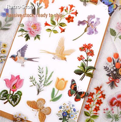 Confezione di Adesivi Ricamo Paesaggistico DIY RetroStory