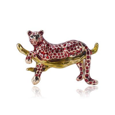 Corsaj Animalier pentru Îmbrăcăminte, Broșă Pin Leopard Retro High-End cu Picătură de Ulei
