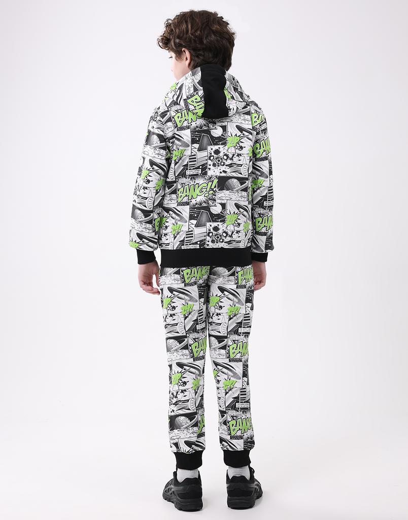 Monte Carlo Boys Hooded Neck Full Sleeve Tracksuit