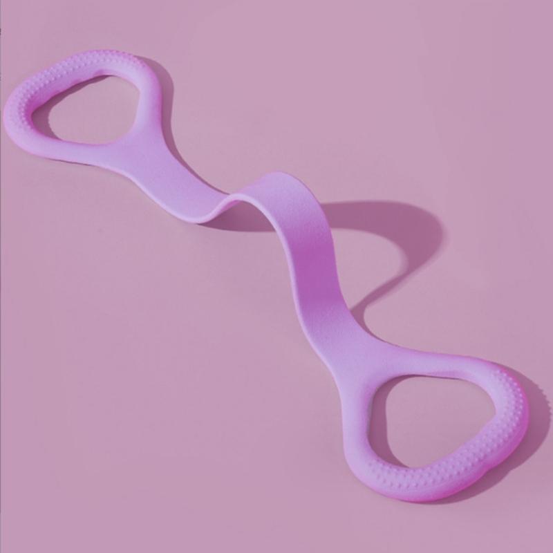 Workout Muscle Pull Rope 8 Shape Fitness Resistance Band Training Elastic Ropes for Yoga, Pilates, Stretching Durable
