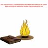 Portable Design Night Light Lampshade 3D Printed Imitation Bonfire Lampshade  Gift