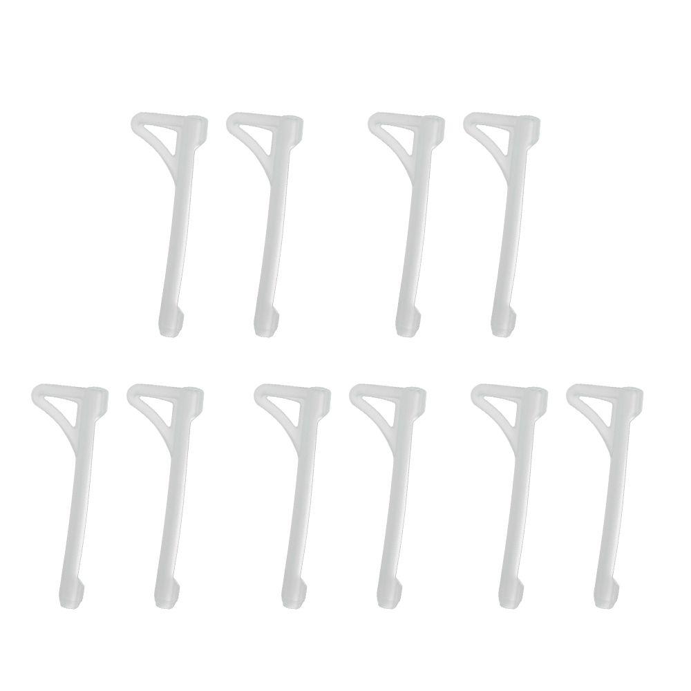 

5 пар мужских женских силиконовых противоскользящих чехлов для дужек очков с защитой от потери, заушные крючки, чехлы для очков белый