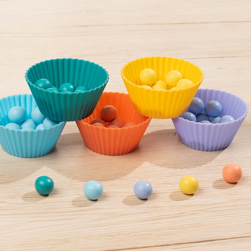 Wooden Digital Fruit Clip Beads Calculation Activity Designed For Children Arithmetic Thinking Concentration Training Instructive Playthings