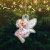 Playful Acrylic Flat Car Pendant Cute Decorative Accessory For Enthusiasts Car