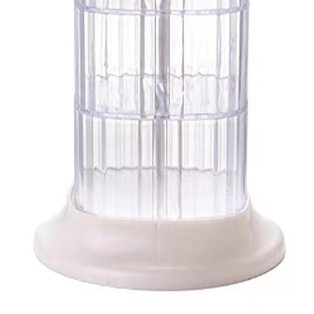 Rotating Hair Accessories Storage Box Dustproof Desktop Transparent 4 Tier Rotating Jewelry
