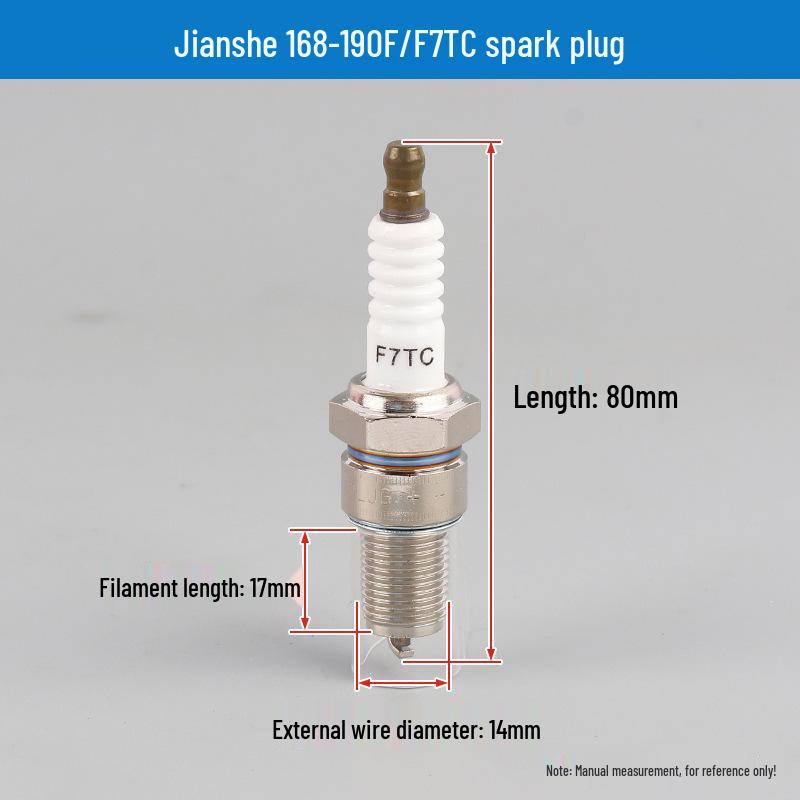 Bujii și duze 168F/190F pentru motoare de drujbă, generator și mașină de tuns iarba