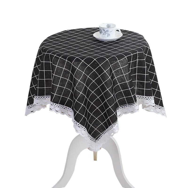 Round Tablecloth Simple Style Household Circular Table Cover Indoor Holiday Home Christmas Party Picnic Dining Room