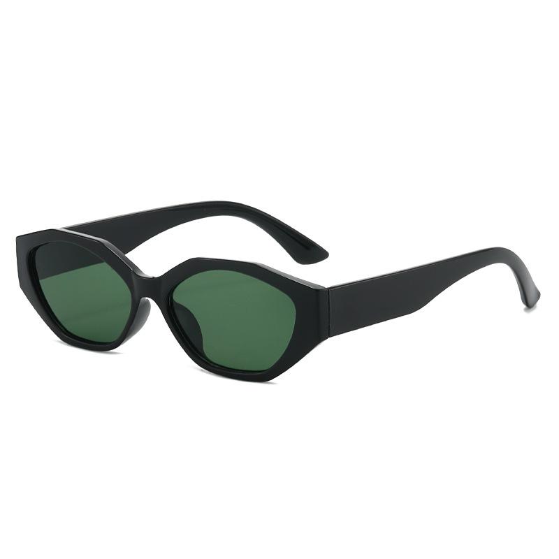 Cat's eye small frame polygonal irregular sunglasses personalized high-end sunglasses women's fashion retro sunglasses tide