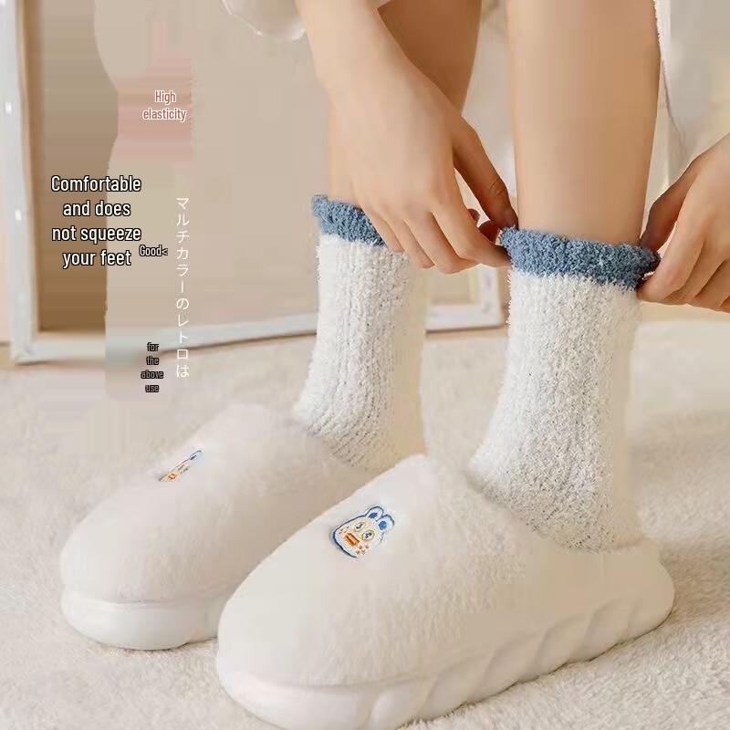 Women's Coral Fleece Winter Sleep Socks