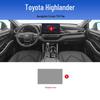 Center Console & Navigation Screen Film for 26 Toyota Highlander Models