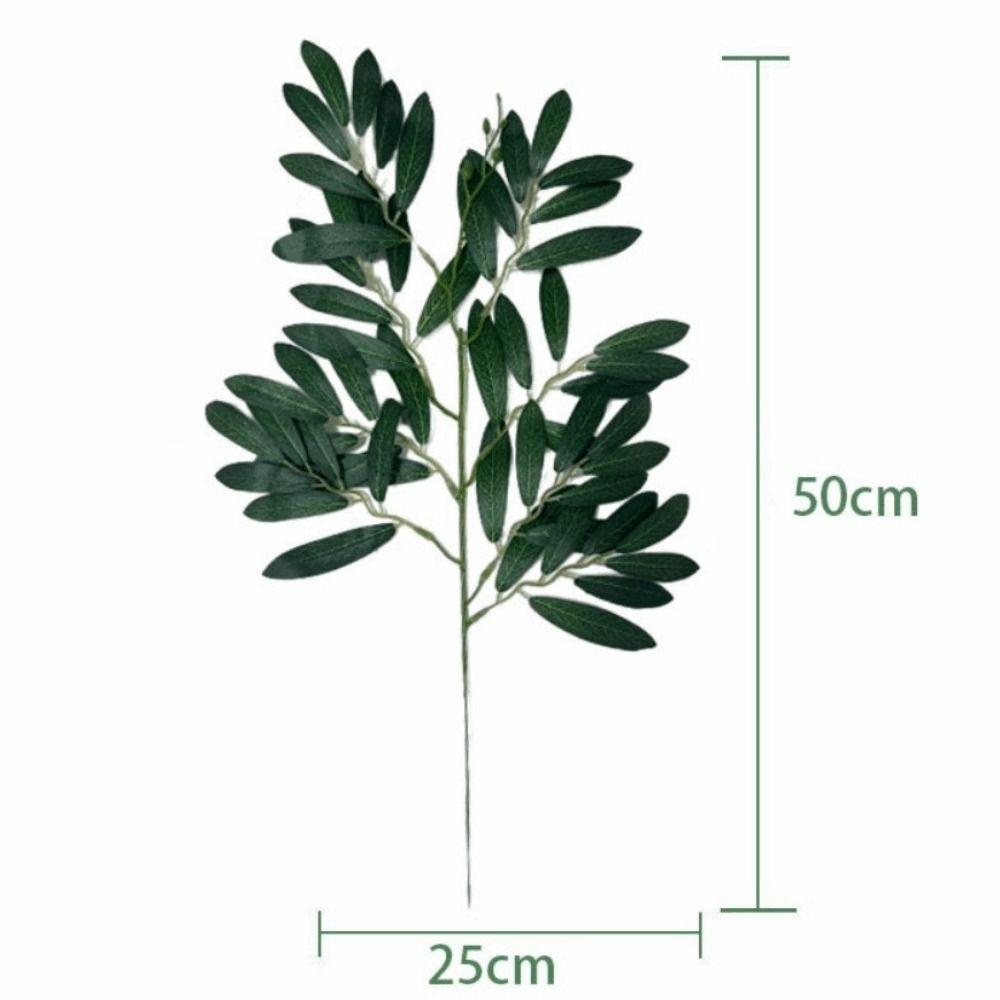 Decorative Artificial Green Plant Eucalyptus Leaves Faux Fake Eucalyptus Leaf Willow Leaves Fake Tree Branch Flower Arrangements