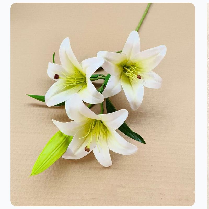 10 Heads Artificial Lily Flowers European Multi Color Bridal Fake Flower Bouquet Wedding Home Party Decoration Flowers