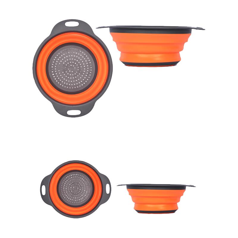 Jiwanggu Zusammenklappbares Kunststoff-Gemüsesieb-Set