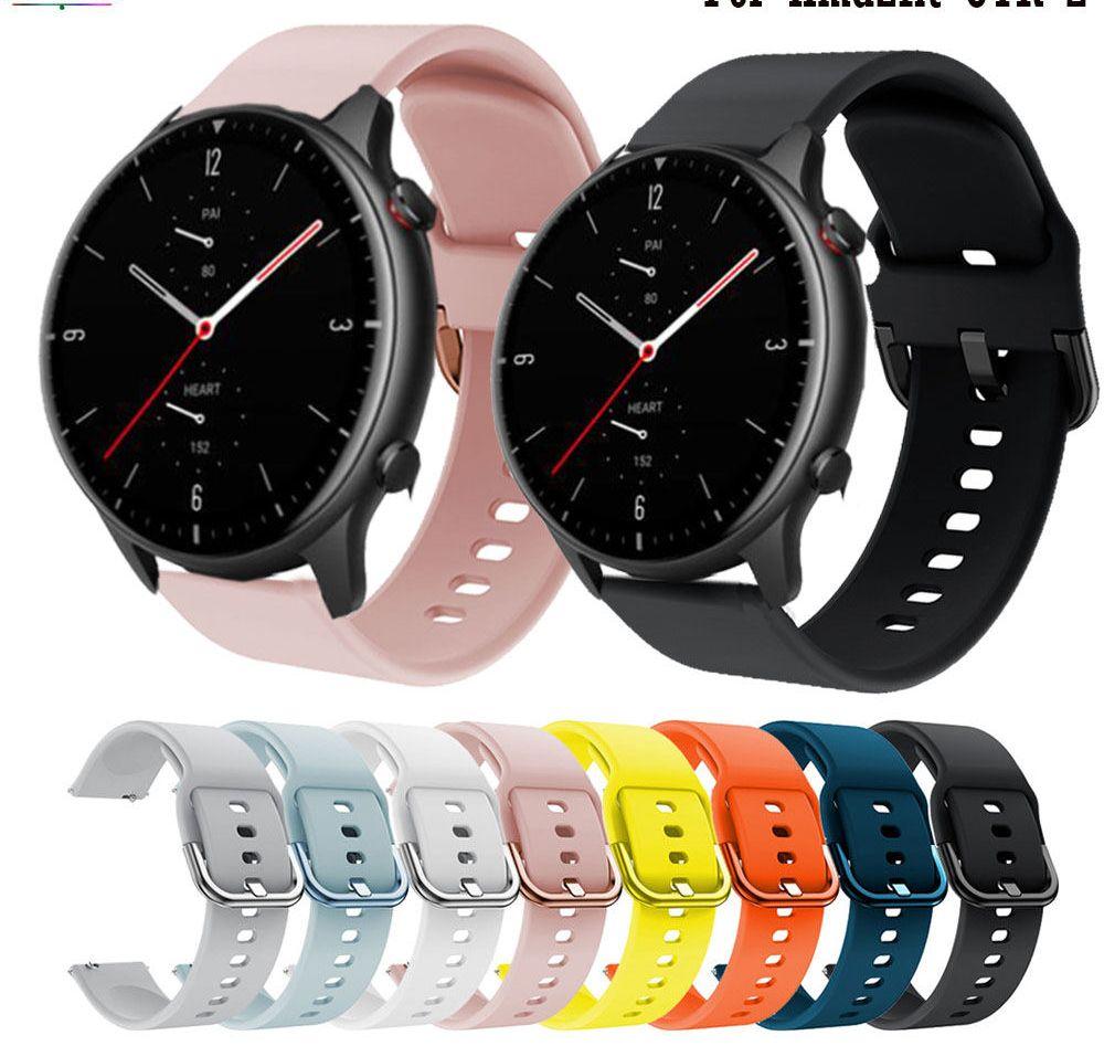 For Samsung Galaxy Watch 3 41MM 45mm Strap Band 20MM 22mm Silicone Wristband Bracelet WatchStrap For Huami Amazfit GTS GTR 2 2e