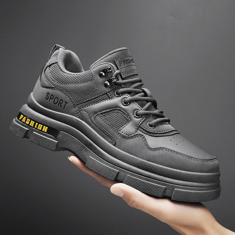 2025 Autumn and Winter New Men's Shoes Fashion Martin Boots Trendy Tooling Shoes Korean Version Low-top Four-season Labor Insurance Casual Shoes Men