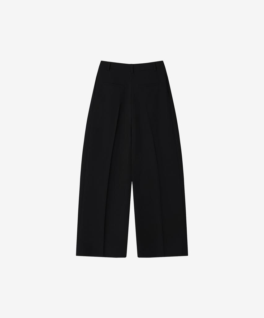 BASIKA Double-Pleat Wide Slacks_3 Colors
