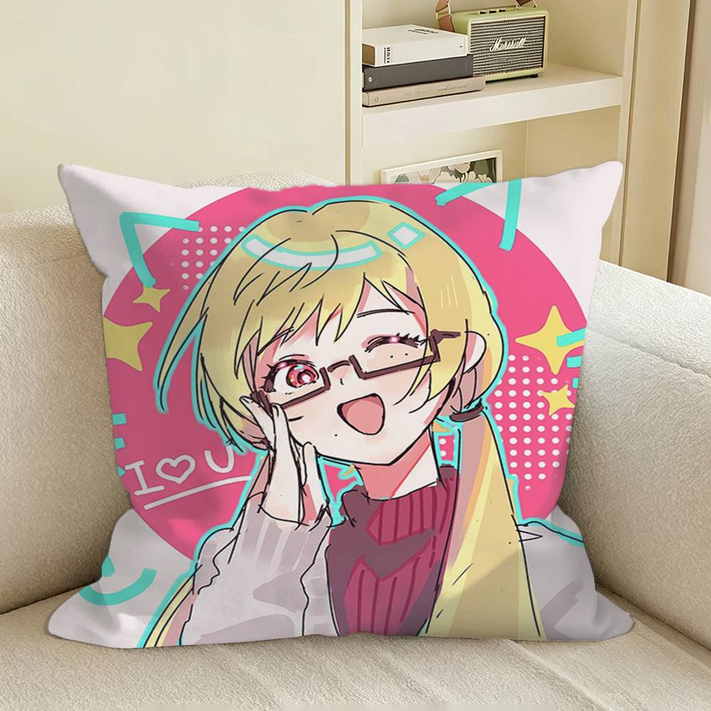Anime Marriagetoxin Mei Kinosaki Square Sofa Pillow Cover Solid Color Living Room Home Decor Cushion Case
