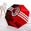AC Milan logo pattern, automatic folding umbrella, portable and foldable design, 8 ribs, a Christmas or birthday gift.