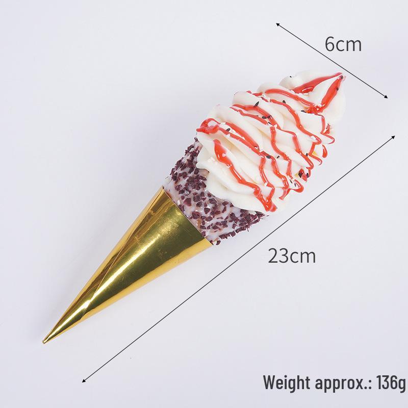 Simulation Hot Milk Treasure Ice Cream Cone Toy Decoration