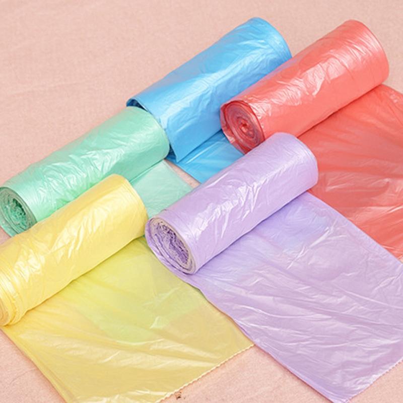 1 Rolle mit 30 Stück hochwertigen Einweg-Müllbeuteln für den Haushalt, Küchenmüllbeutel, Reinigungsmüllbeutel, Plastikbeutel