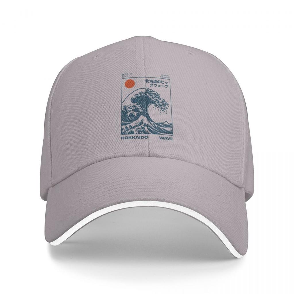 Baseball Caps Japanese Style Hokkaido Wave Vintage Graphic Female Male Sport Summer Caps