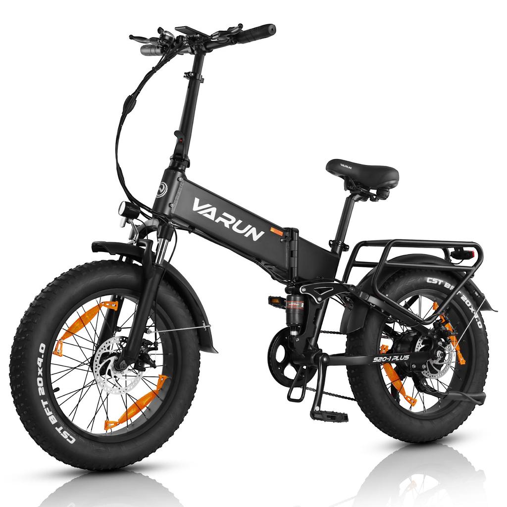Varun Elektrofahrrad, 20'' *4.0 Fat Tire Faltbares E-Bike mit 48V 13Ah Herausnehmbarem Akku, LCD-Meter mit 5 PAS Elektrofahrrad für Erwachsene