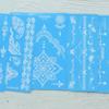 1 vel waterdichte en duurzame tijdelijke witte mandala henna-tatoeage lichtgevend