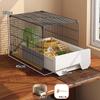 Large Hamster Cage with Easy-Clean Drawers Luxury Villa Habitat Spacious Rodent Enclosure Landscape Design Dedicated Pet Home