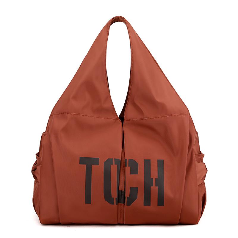 Women's Large Capacity Sporty Nylon Crossbody Bag for Travel, Yoga, and Fitness