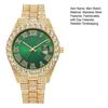 Orologio Bracciale Moda Uomo Orologio Analogico al Quarzo con Calendario Giorno Bracciale con Strass Orologio da Polso Regalo per Marito Fidanzato