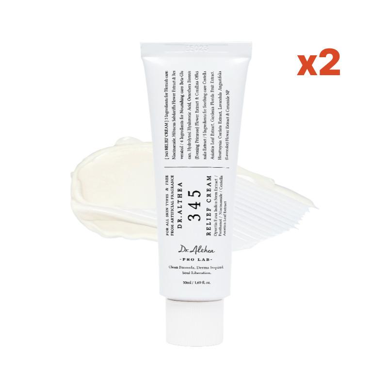 

DR.ALTHEA 345 Успокаивающий крем – Увлажняющий крем для лица, успокаивающий и восстанавливающий барьер (50 мл × 2) 50ml x 2ea 1set