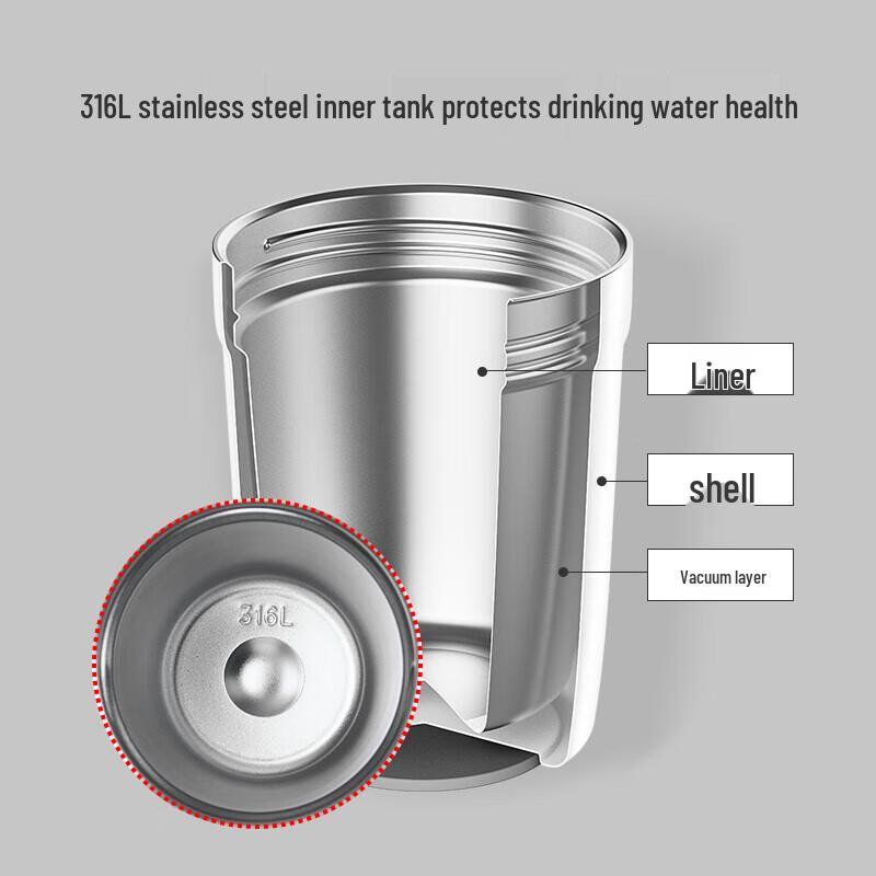 LOCK&LOCK Flip-Lid 316 Stainless Steel Coffee Thermos 430ml