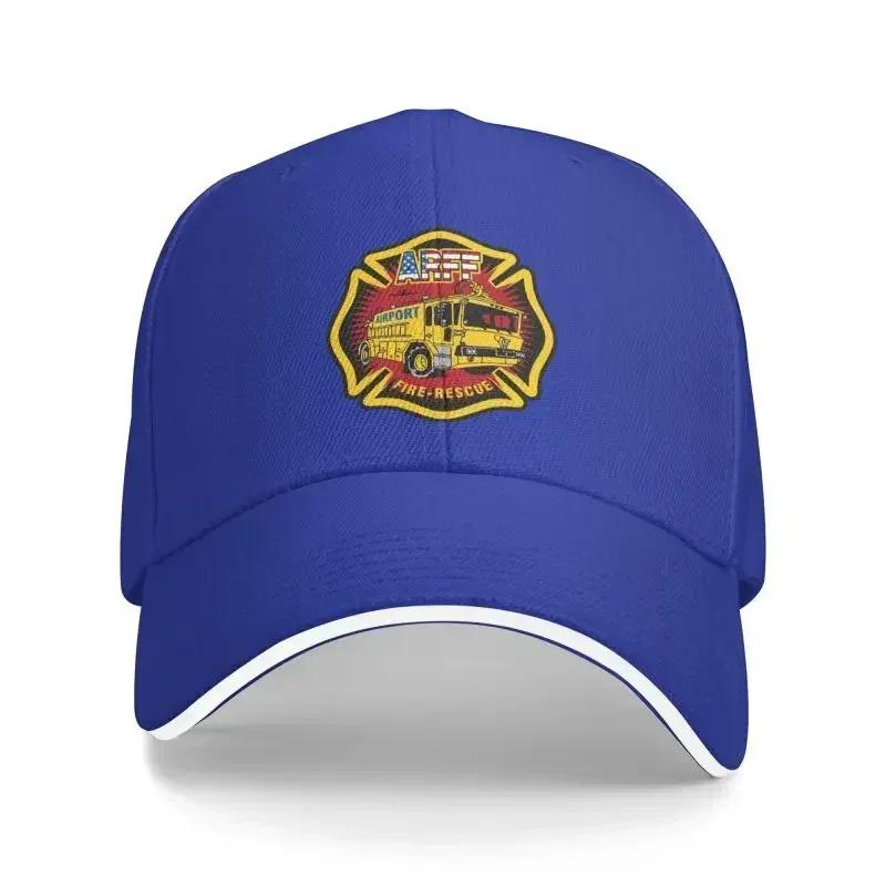 Classic Fire Rescue Firefighter ARFF Baseball Cap for Women Men Adjustable Dad Hat Outdoor