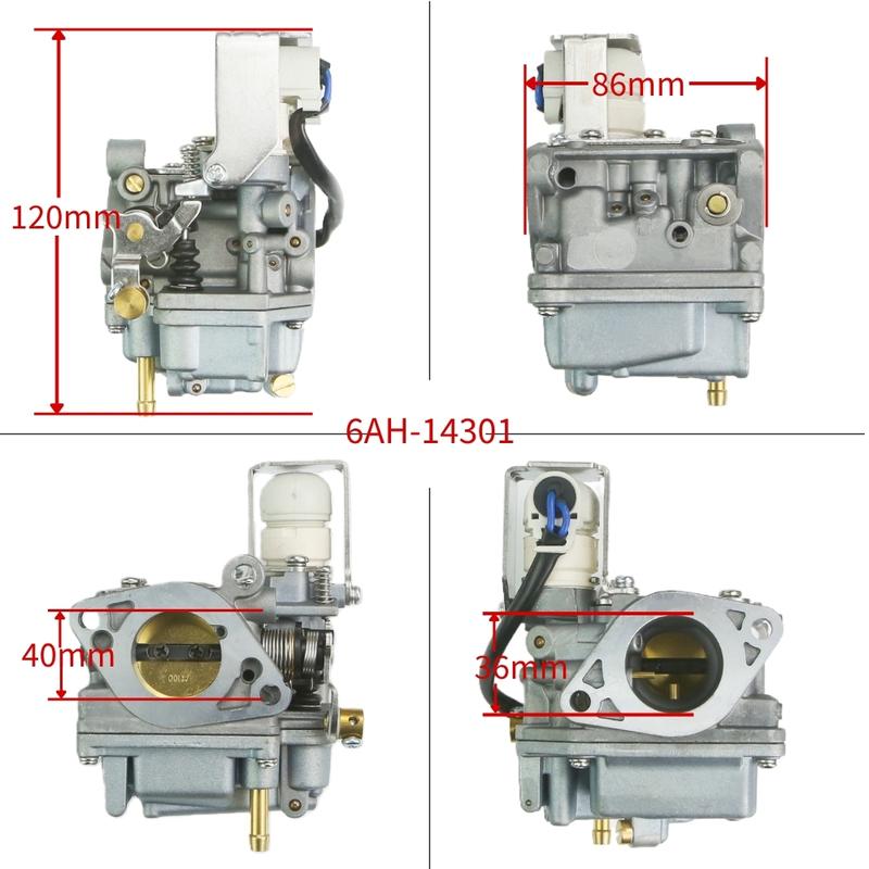6AH-14301-00 Carburetor For YAMAHA Outboard Motor 4 Stroke 15HP 20HP F20-05080000 PARSUN HIDEA YAMABISI 6AH-14301 6AH-14301-10