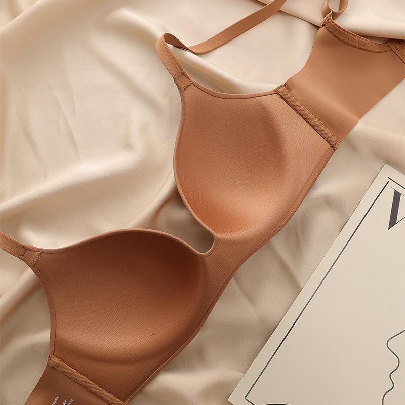 Smooth non-marking cup, no steel ring, small chest gathering underwear, comfortable upper support, anti-sagging collection breast bra HXW