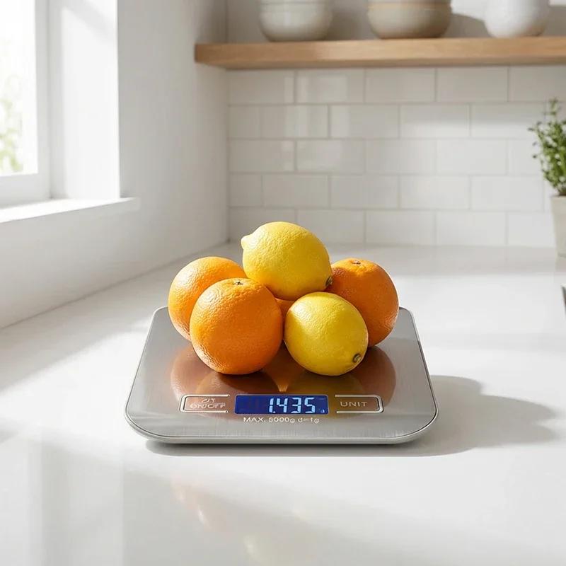 Household Kitchen High-Precision Electronic Pastry Baking Scale Small Food Baking Scale 10Kg/5Kg Accurate Weighing Lcd Display