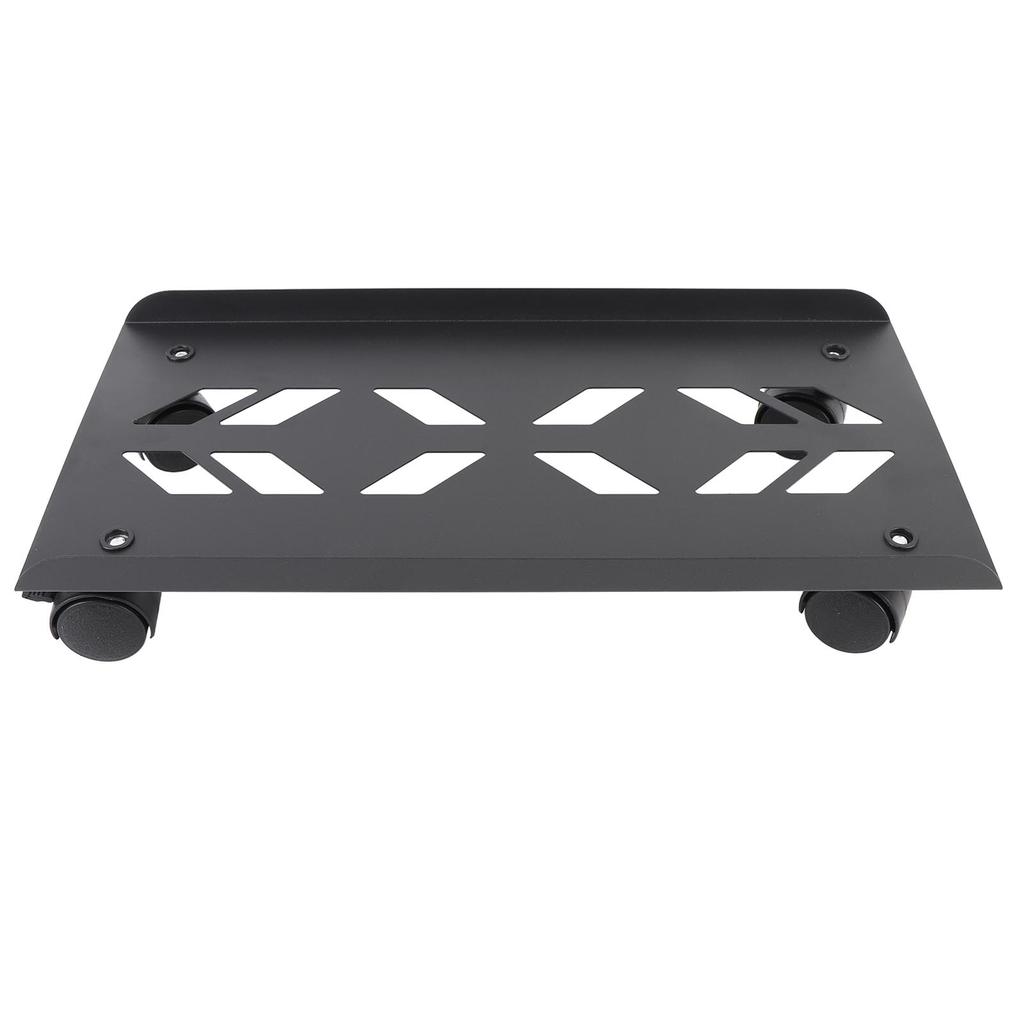 Computer Tower Stand with Wheels Ventilated Steel PC Mobile CPU Stand for Gaming Office Desk