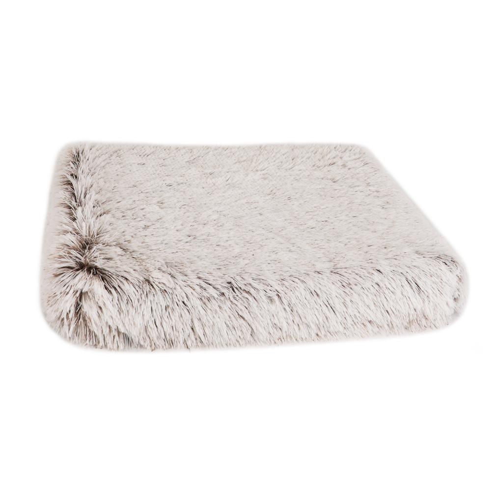 Pluche Verwijderbaar en Wasbaar Hondenhok en Kattenhok Vierkant Huisdier Spons Kussen voor Alle Seizoenen L：75*50*7CM