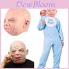 New Realistic Cry Baby Face Head Mask Full Latex For Unique Halloween Costume Parties