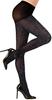 Black Glitter Pantyhose New Year's Eve 40 Den XL