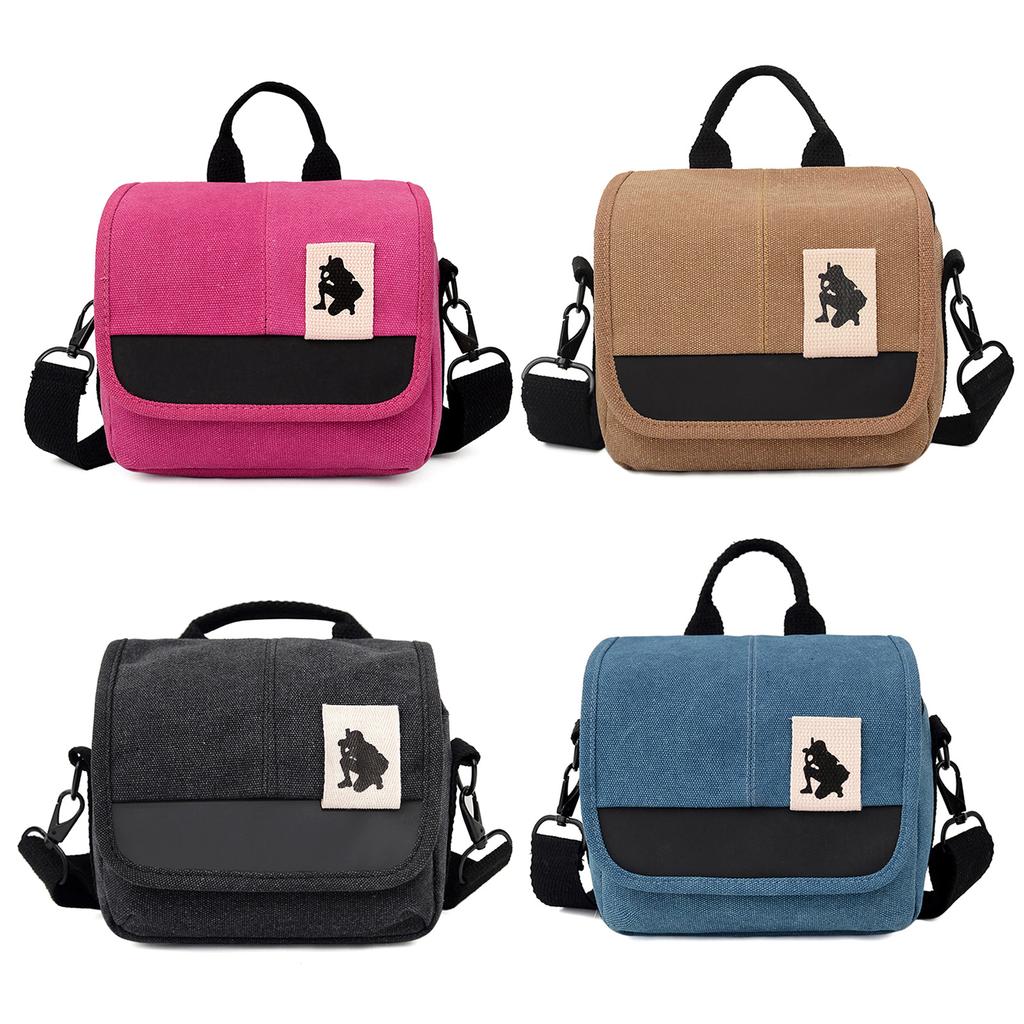 Multi-Functions Canvas Camera Bag, Shoulder Camera Case Anti-shock Shoulder Bag Soft, Comfort Camera Bag Carry Bag