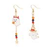 Trick or Treat Pumpkin Ear Studs Zinc Zinc Alloy Ghost Dangle Earrings Halloween Earrings  All Saints' Day