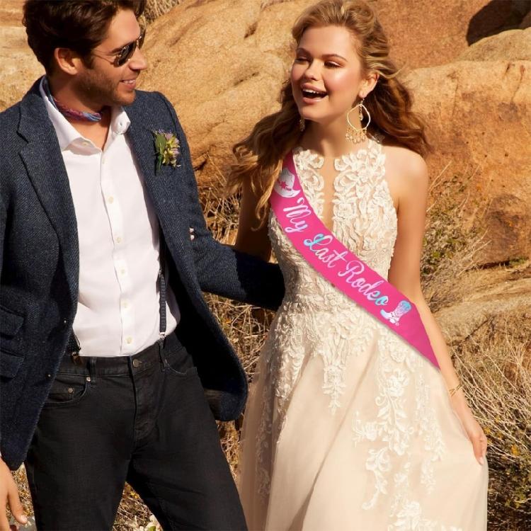 Bridal Disco Sash Stylish Graceful Sash Wedding Photo Accessory Bride To Be White Sash Wedding Photo Props