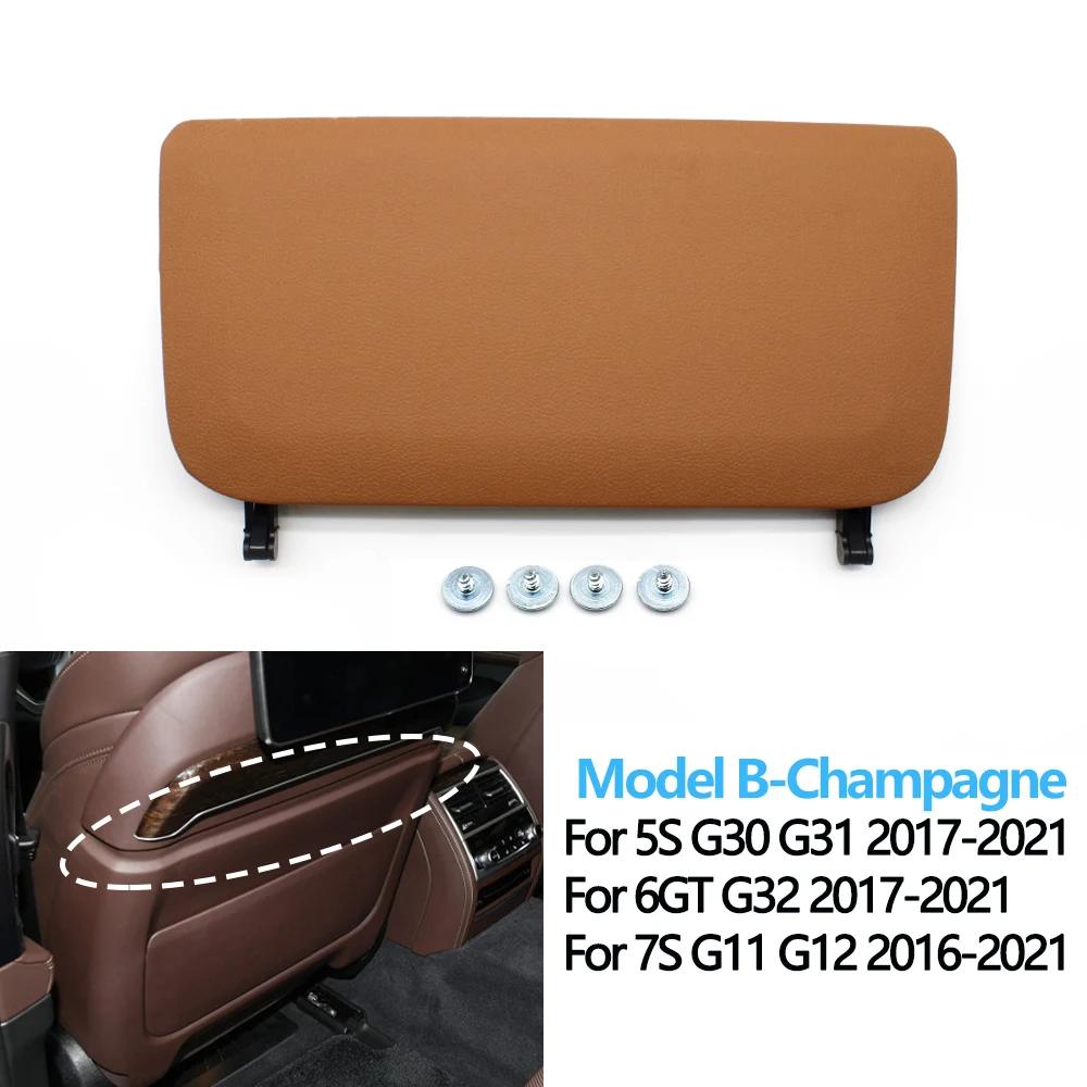 For BMW 5 6 7 Series G30 G31 G32 G11 G12 520 525 528 630 740 Car Seat Back Panel Leather Backrest Storage Pocket Cover