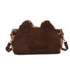 Niche Fashion Personalized Cat Ear Bag Women's Winter Retro Trend Versatile Shoulder Bag High-end Casual Women's Bag