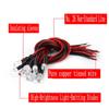 10pcs 3mm/5mm LED DIODE 12V 20cm pre-wired white red green blue yellow light-emitting diode, lighting pre-soldered